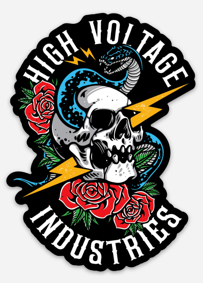 Beware the Bite Sticker - High Voltage Industries