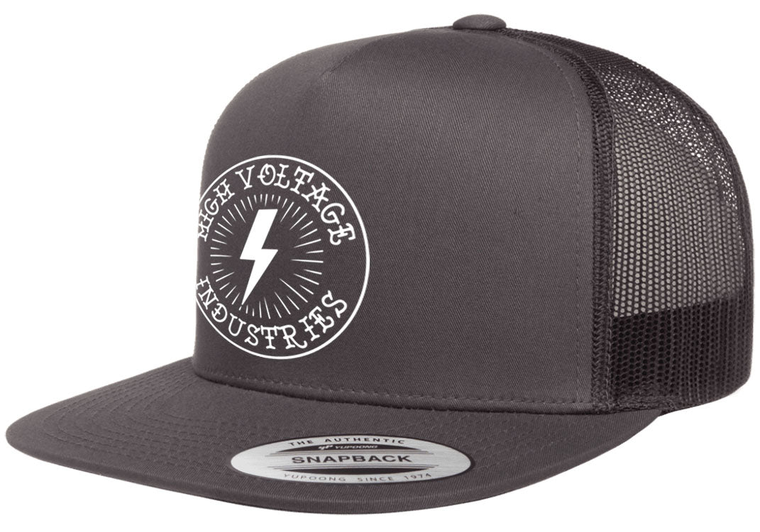 Bolt Charcoal Trucker - High Voltage Industries