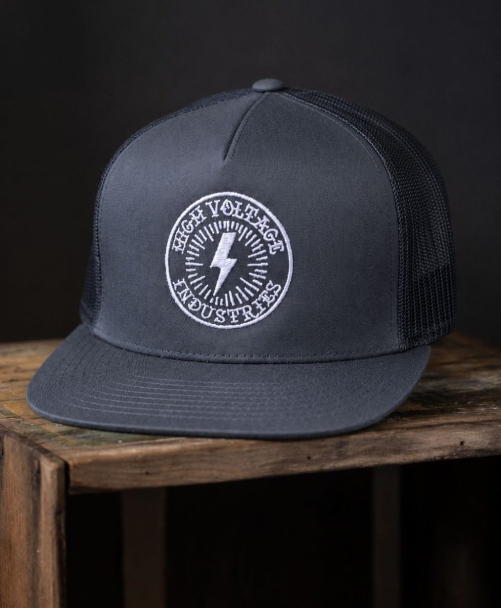 Bolt Charcoal Trucker - High Voltage Industries