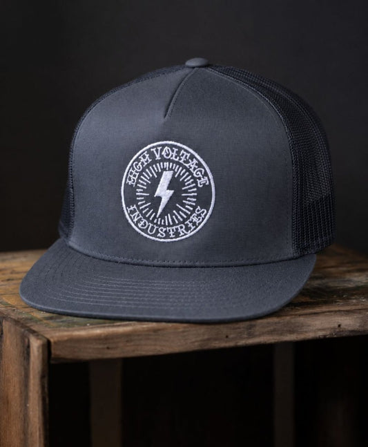 Bolt Charcoal Trucker - High Voltage Industries