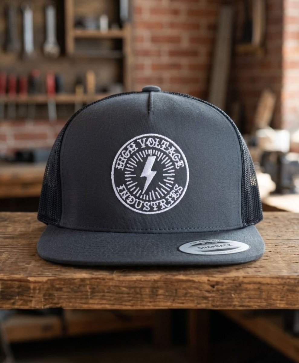 Bolt Charcoal Trucker - High Voltage Industries