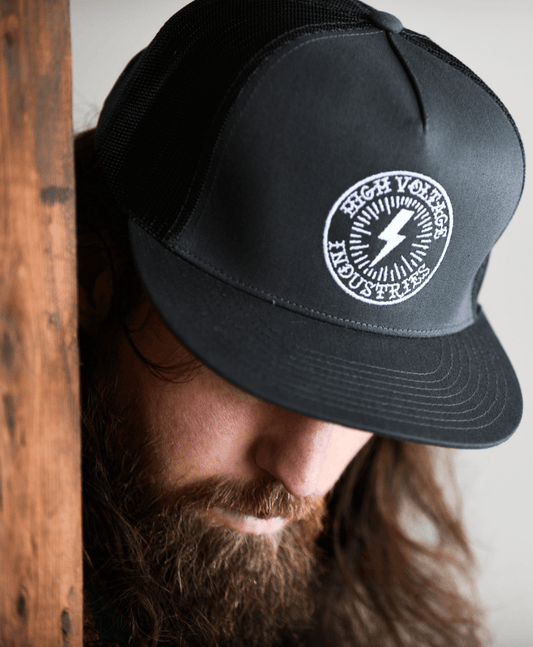 Bolt Charcoal Trucker - High Voltage Industries