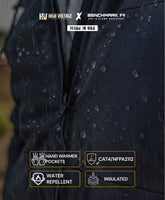 HVI x Benchmark FR - Heavyweight Insulated Bomber Jacket & Removable Hood - High Voltage Industries