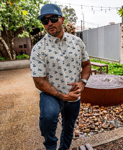 Bucket Truck Polo (White) - High Voltage Industries