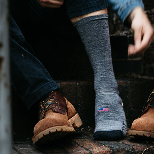 Camel City Mill Boot Wool Work Sock - High Voltage Industries
