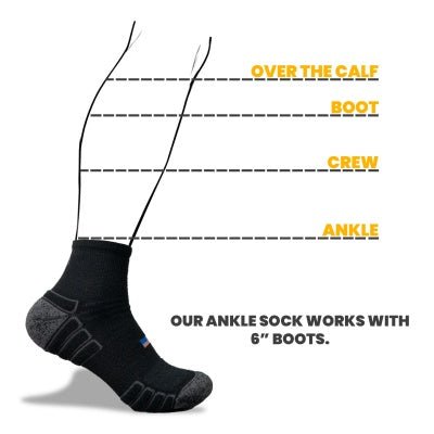 Camel City Mill Ankle Wool Work Sock - High Voltage Industries