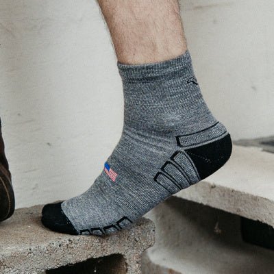 Camel City Mill Ankle Wool Work Sock - High Voltage Industries