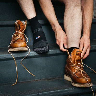 Camel City Mill Ankle Wool Work Sock - High Voltage Industries