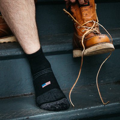 Camel City Mill Ankle Wool Work Sock - High Voltage Industries