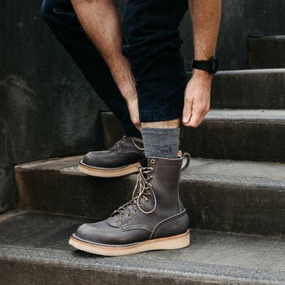 Camel City Mill Crew Wool Work Sock - High Voltage Industries