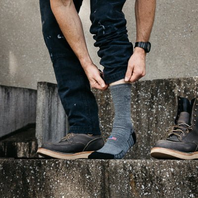 Camel City Mill Crew Wool Work Sock - High Voltage Industries