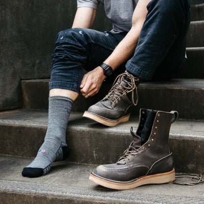 Camel City Mill Crew Wool Work Sock - High Voltage Industries