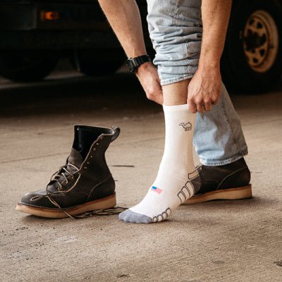 Camel City Mill Crew Wool Work Sock - High Voltage Industries