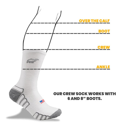 Camel City Mill Crew Wool Work Sock - High Voltage Industries