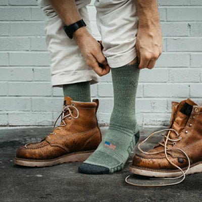 Camel City Mill Crew Wool Work Sock - High Voltage Industries
