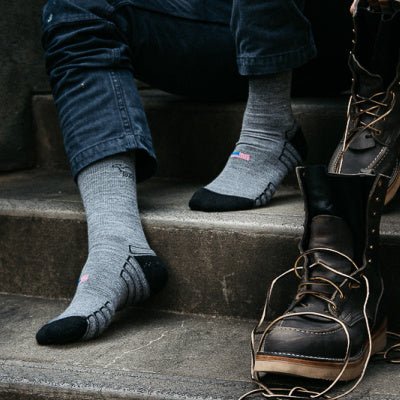 Camel City Mill Crew Wool Work Sock - High Voltage Industries