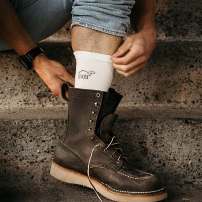 Camel City Mill Crew Wool Work Sock - High Voltage Industries