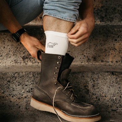 Camel City Mill Crew Wool Work Sock - High Voltage Industries