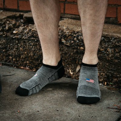 Camel City Mill No-Show Wool Work Sock - High Voltage Industries