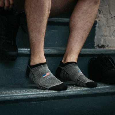Camel City Mill No-Show Wool Work Sock - High Voltage Industries