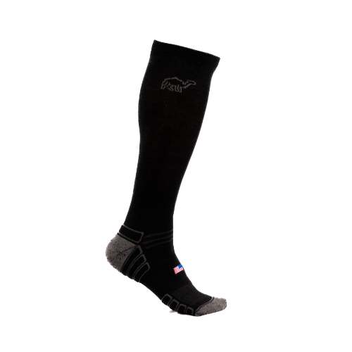 Camel City Mill Over the Calf Wool Work Sock - High Voltage Industries