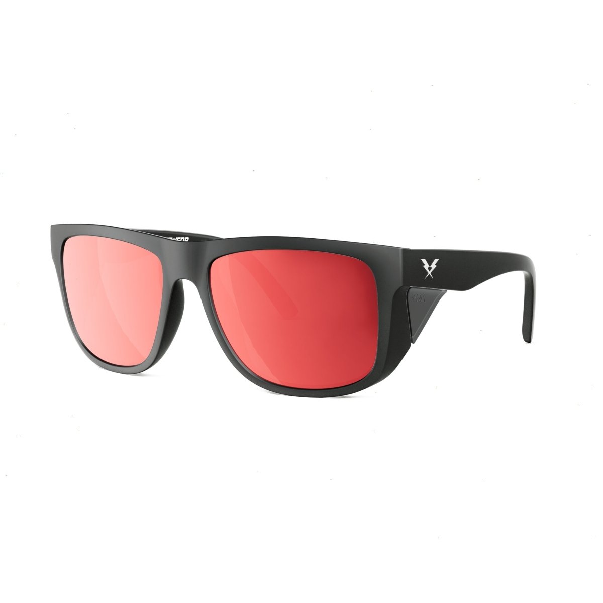 Co Eyewear - A Phase Z87+ Matte Black - Mirrored Color Lens Options - High Voltage Industries
