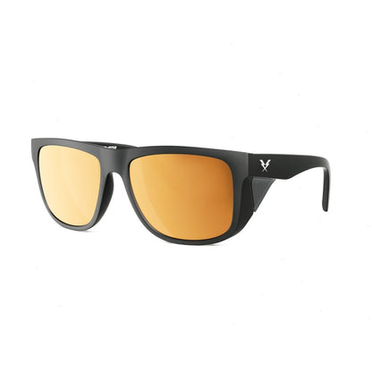 Co Eyewear - A Phase Z87+ Matte Black - Mirrored Color Lens Options - High Voltage Industries