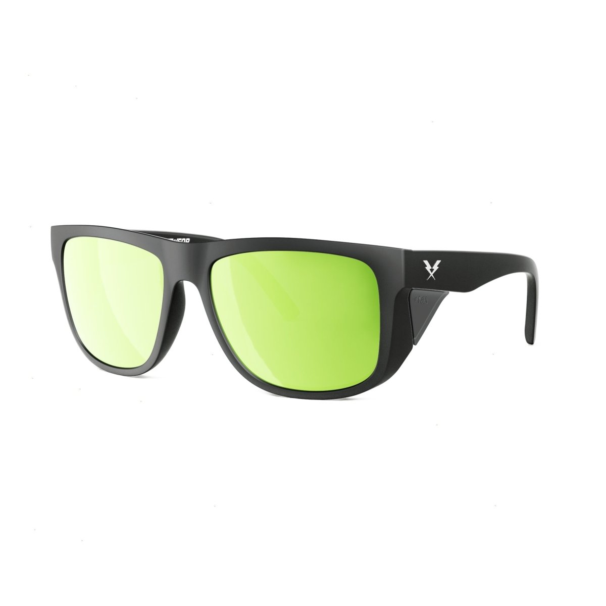 Co Eyewear - A Phase Z87+ Matte Black - Mirrored Color Lens Options - High Voltage Industries