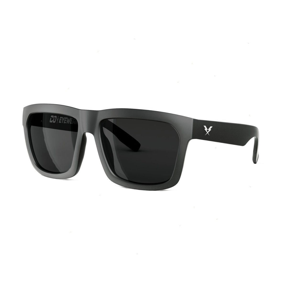 Co Eyewear - Hard Money Z87 Matte Black XL series Rx Lenses - High Voltage Industries