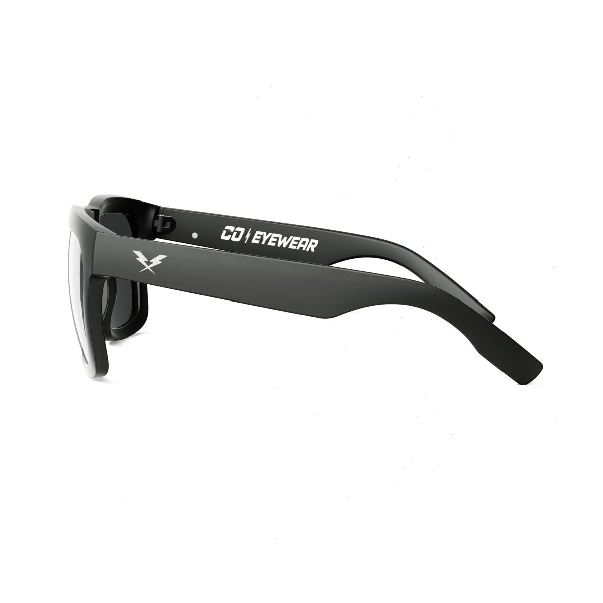 Co Eyewear - Hard Money Z87 Matte Black XL series Rx Lenses - High Voltage Industries