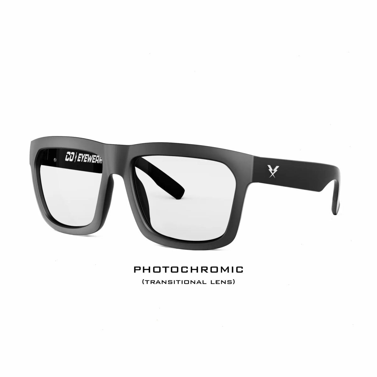 Co Eyewear - Hard Money Z87 Matte Black XL series Rx Lenses - High Voltage Industries