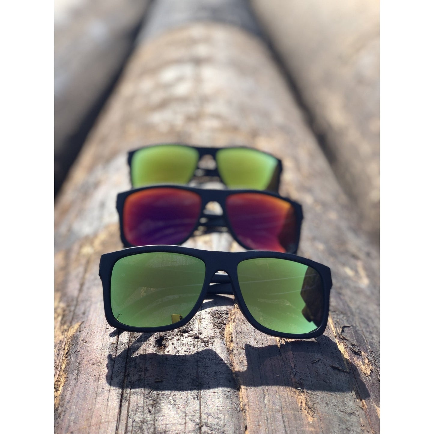 Co Eyewear - A Phase Z87+ Matte Black - Mirrored Color Lens Options - High Voltage Industries