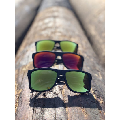 Co Eyewear - A Phase Z87+ Matte Black - Mirrored Color Lens Options - High Voltage Industries