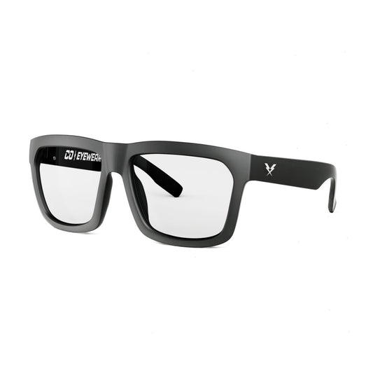 Co Eyewear - Hard Money Z87 Matte Black XL series Rx Lenses - High Voltage Industries