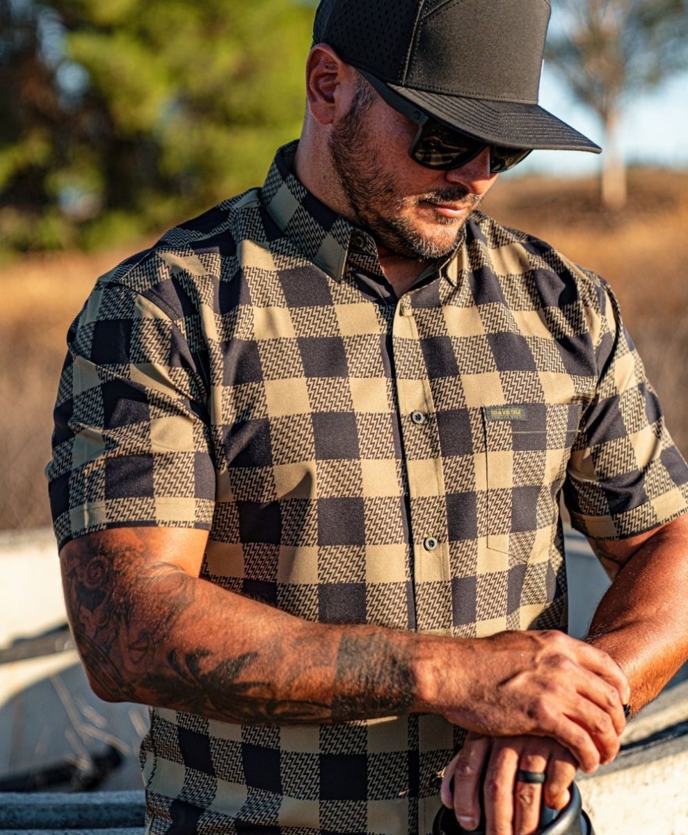 Decoy Button Up (Green) - High Voltage Industries