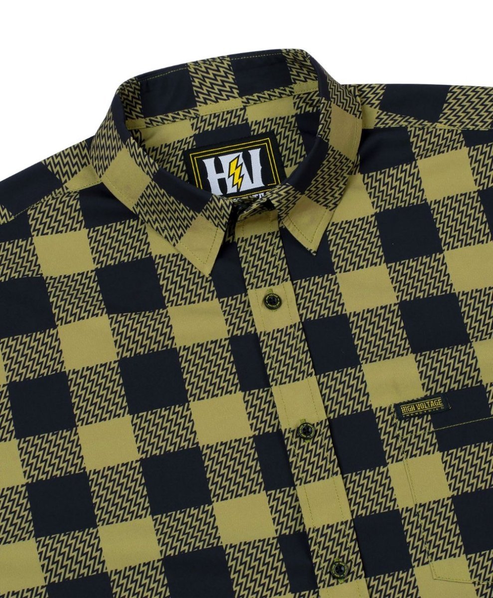 Decoy Button Up (Green) - High Voltage Industries