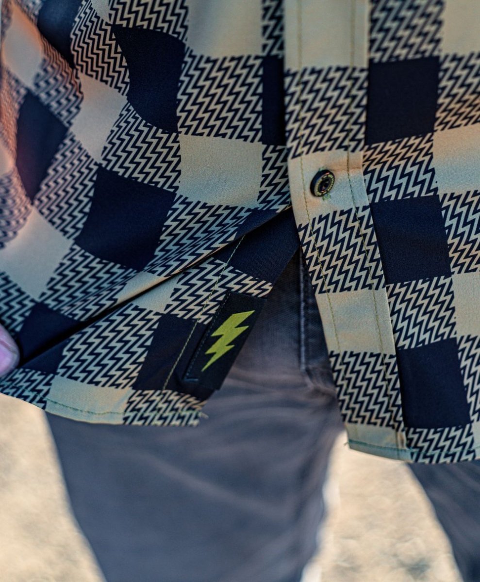 Decoy Button Up (Green) - High Voltage Industries