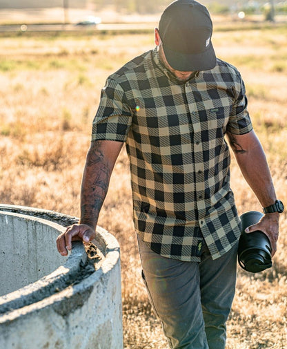 Decoy Button Up (Green) - High Voltage Industries