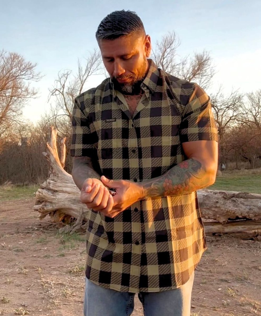 Decoy Button Up (Green) - High Voltage Industries