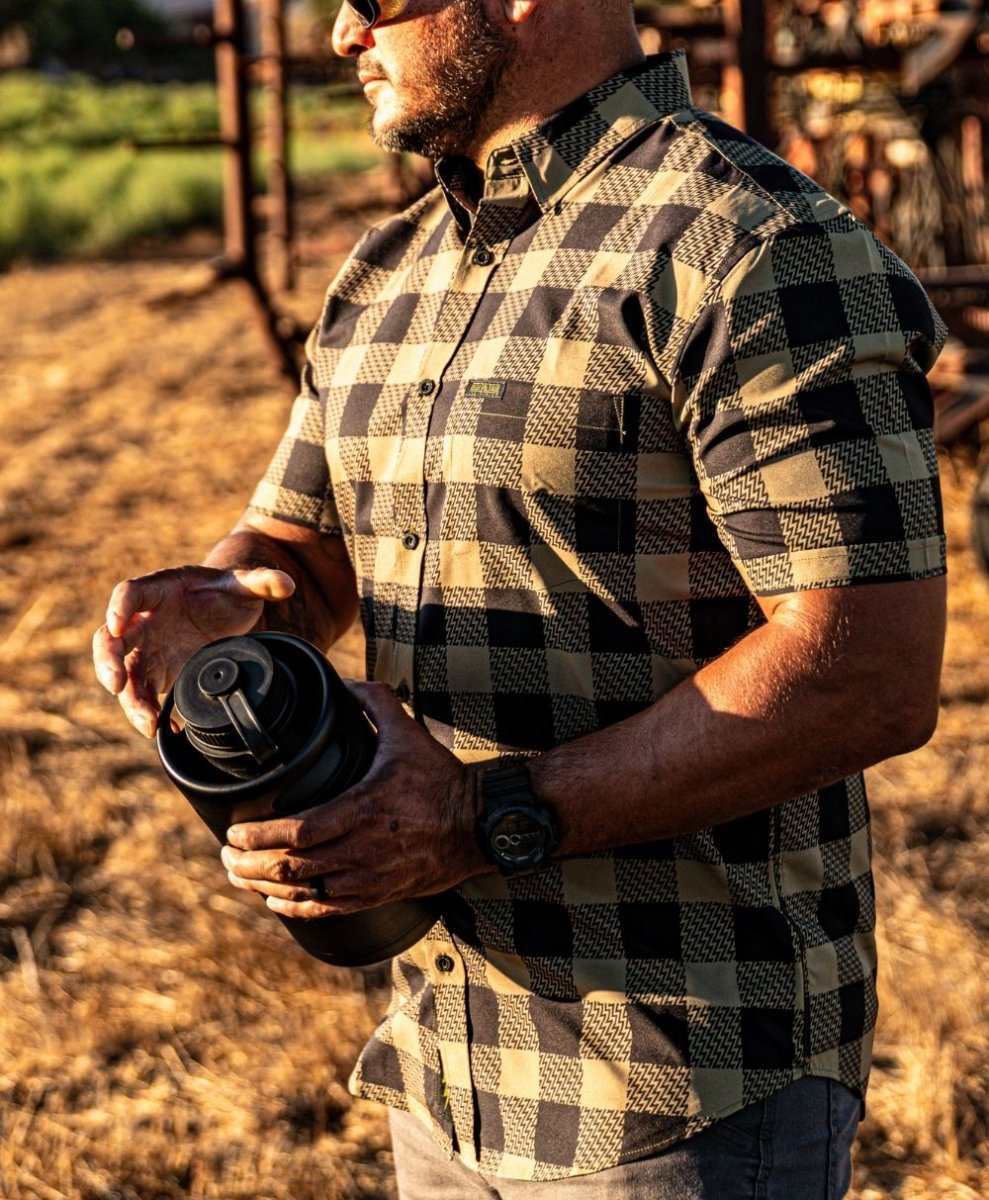 Decoy Button Up (Green) - High Voltage Industries