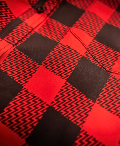 Decoy Button Up (Red) - High Voltage Industries