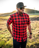 Decoy Button Up (Red) - High Voltage Industries