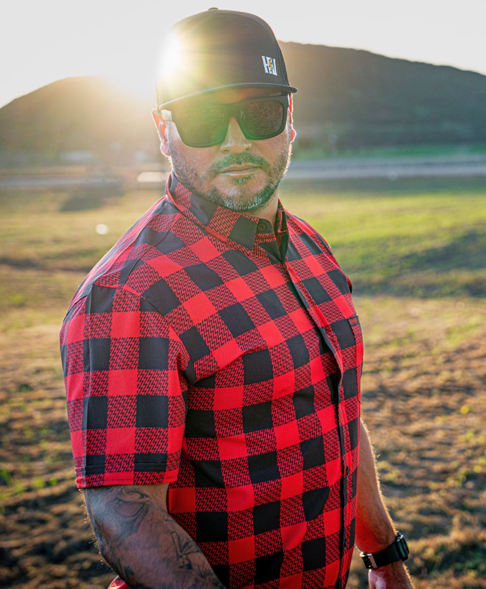 Decoy Button Up (Red)