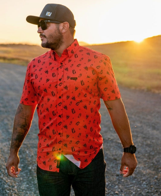 Distro Button Up - High Voltage Industries