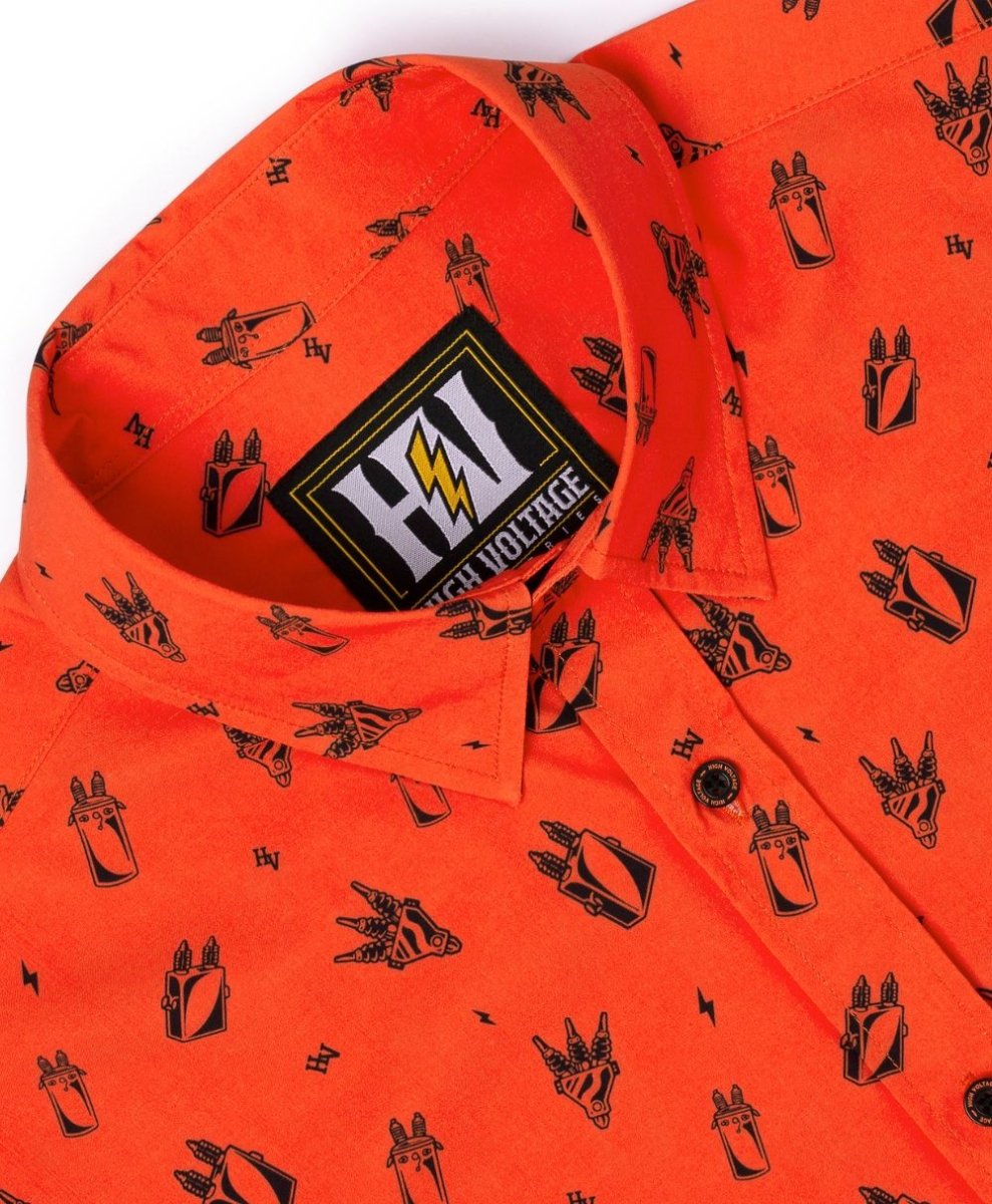 Distro Button Up - High Voltage Industries