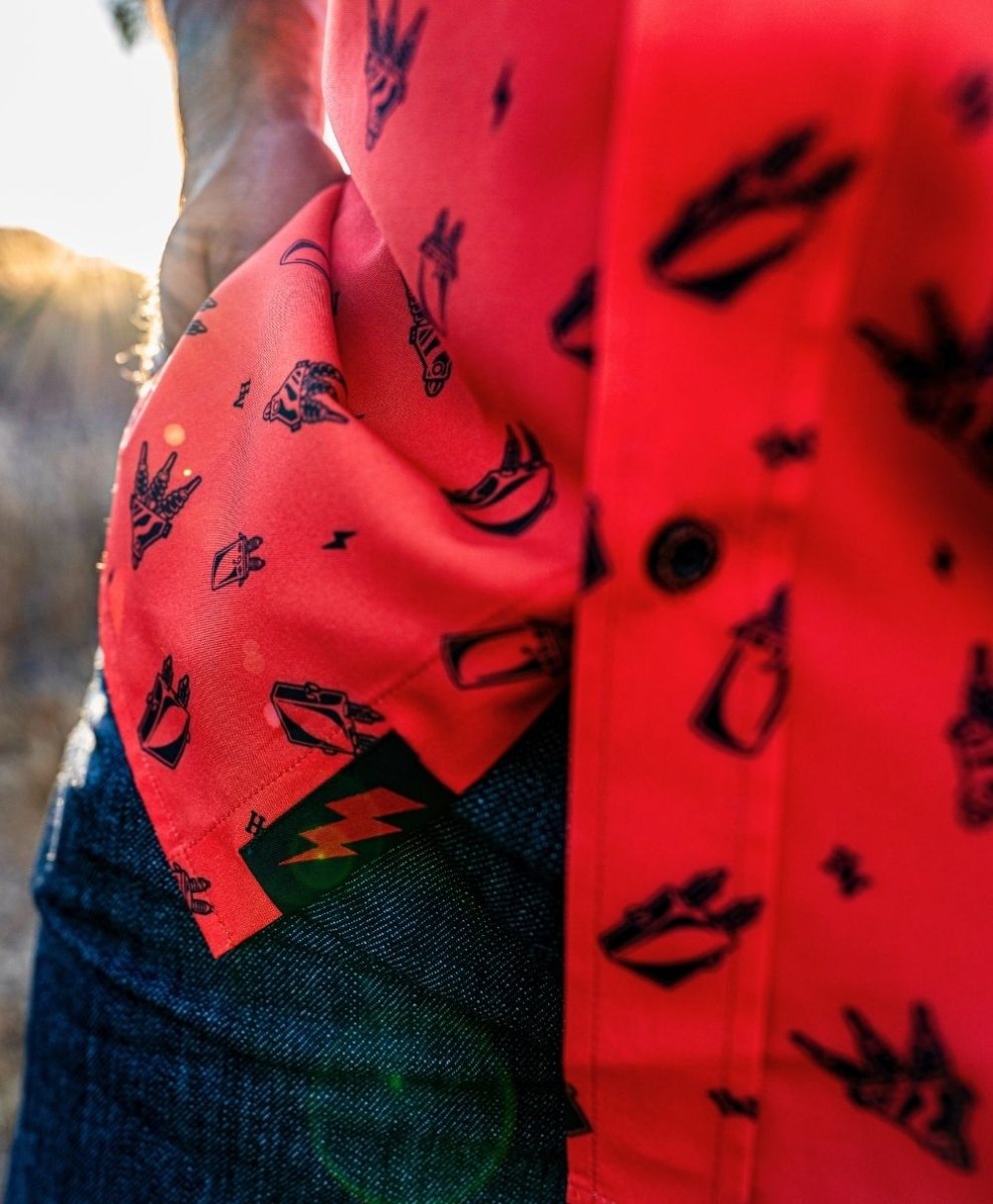Distro Button Up - High Voltage Industries