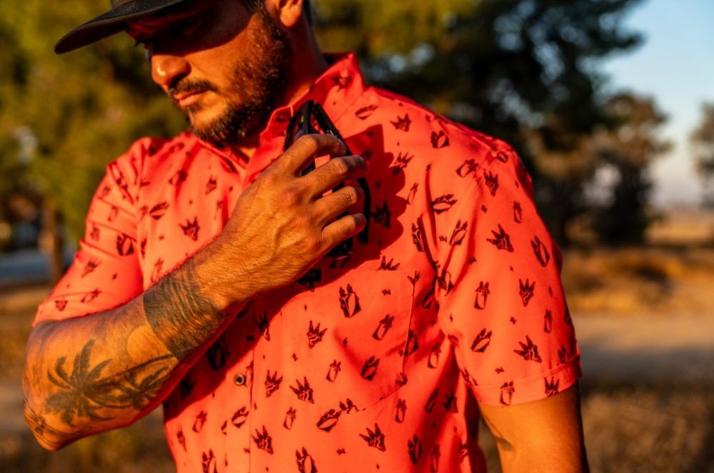 Distro Button Up - High Voltage Industries