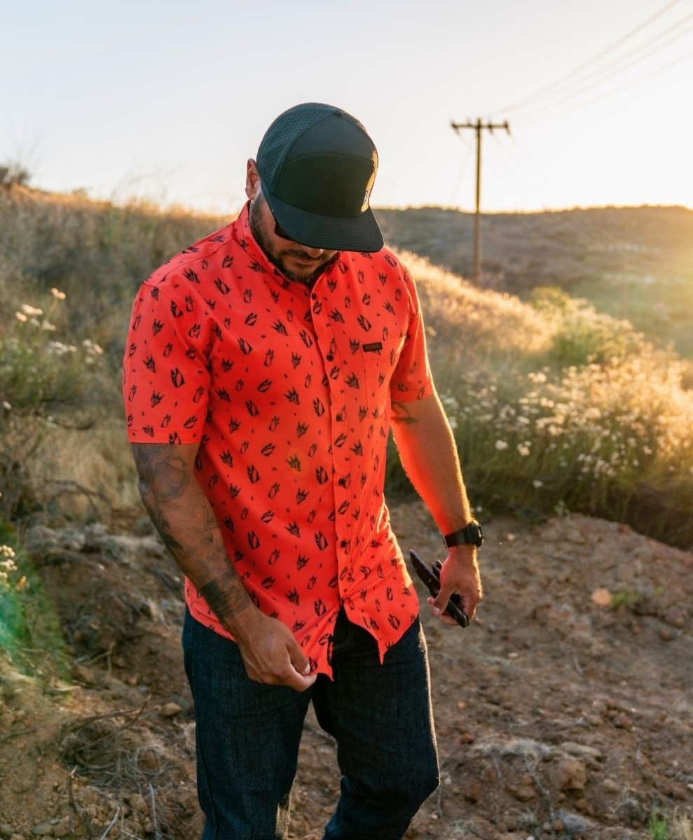Distro Button Up - High Voltage Industries