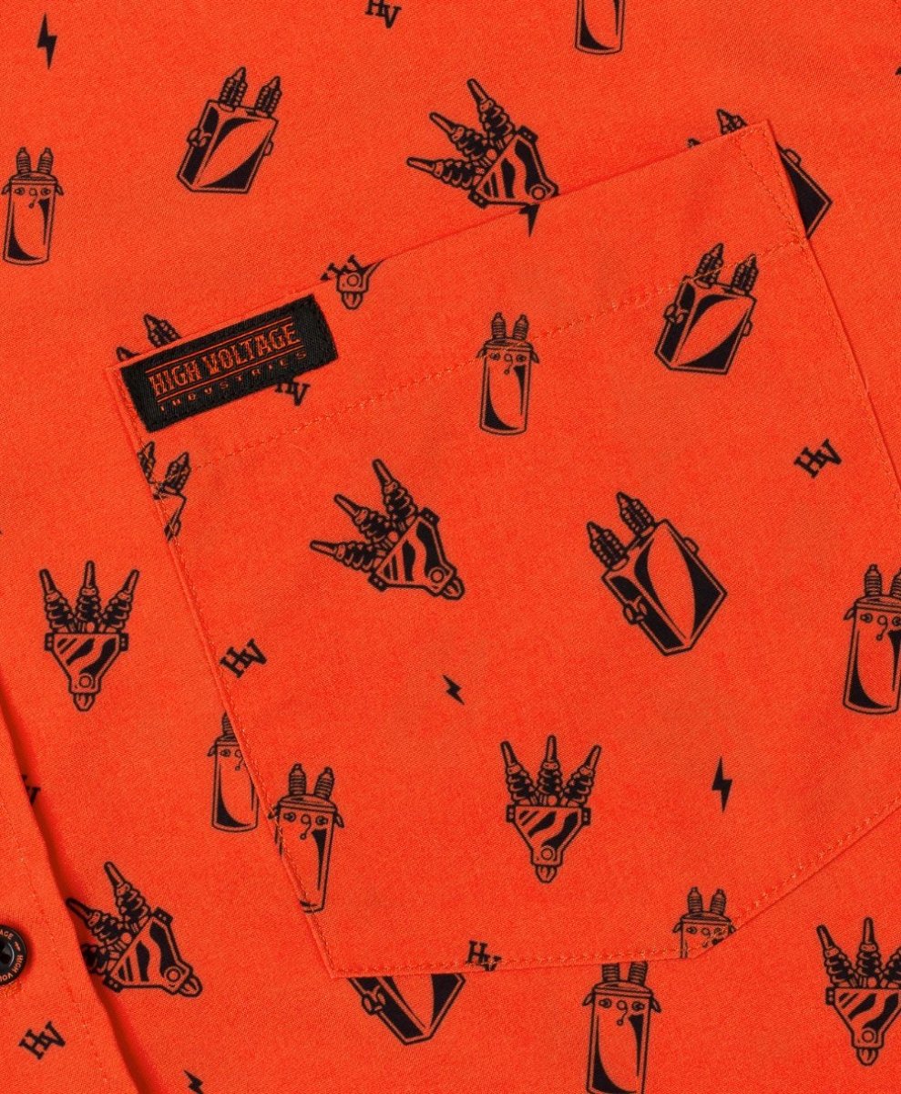 Distro Button Up - High Voltage Industries
