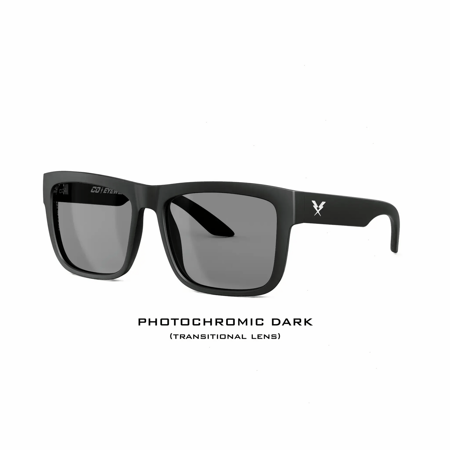 Co Eyewear - Drifter Z87 Matte Black Photochromic - High Voltage Industries